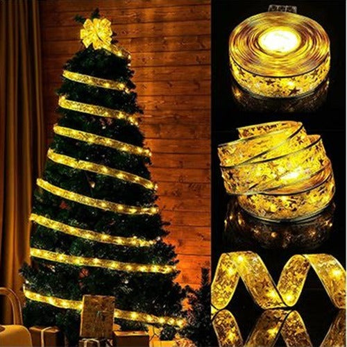 LED decoratie lint - 10 meter - 100 LEDs - Op batterijen LED decoratie lint - 10 meter - 100 LEDs - Op batterijen